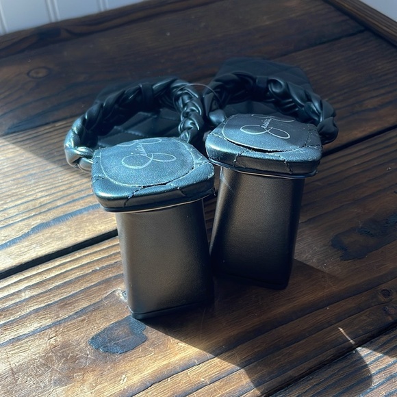 NWT Jessica Simpson Quilted Black Zaliye Sandal - Picture 3 of 6